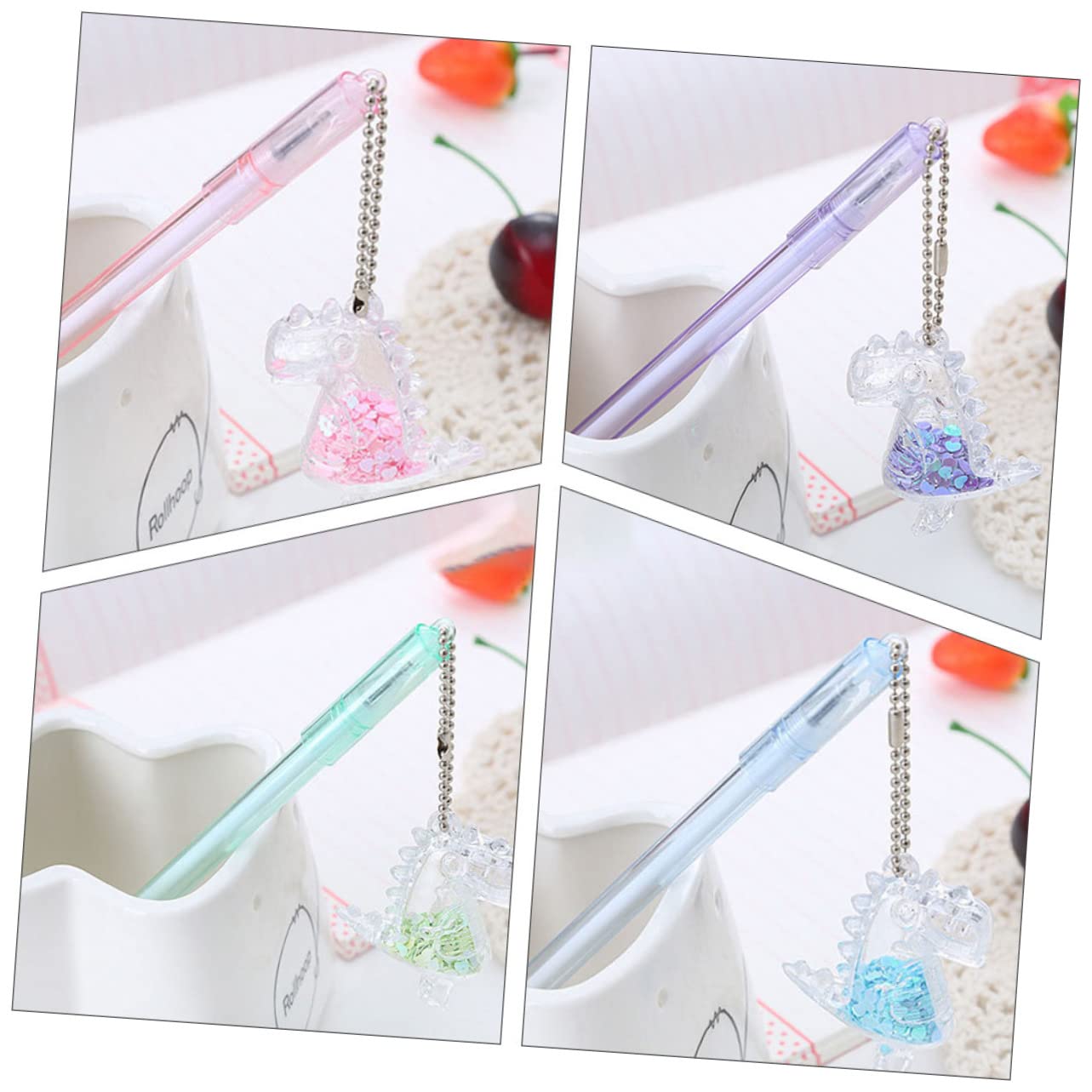 LALAFINA Penna Gel Dinosauro 20 Pezzi in Plastica Stile Misto