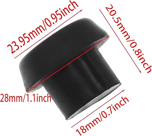 Miniatura 2 de Cubierta de goma para taco de billar, 12 unidades, almohadilla de protección para taco de billar (negro)