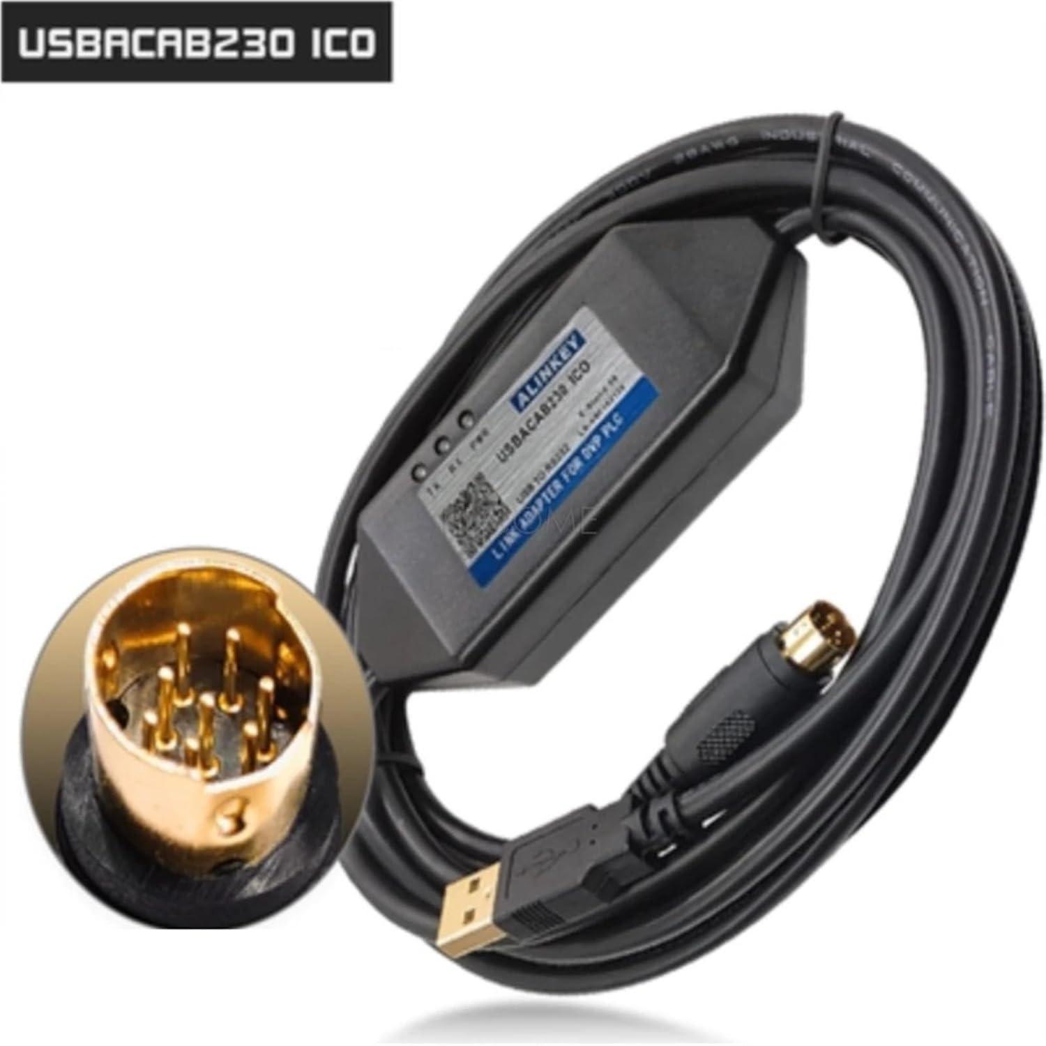 USB-DVP USBACAB230 IFD-PRG02 Programming Cable Driver for Series Support WIN7 Win10(USBACAB230 ICO)