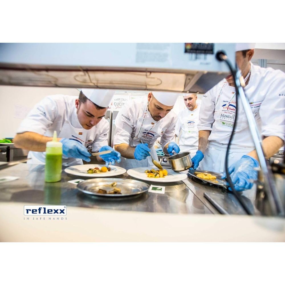 REFLEXX R77 1000 Guanti nitrile uso alimentare SP - 3 gr - VARIE TAGLIE - 1000 PZ - OFFERTA - Idonei al contatto TUTTI GLI ALIMENTI (S)