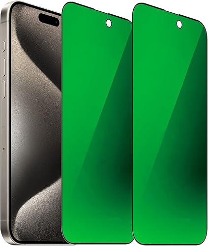Miniatura 42 de 2 piezas de espejo de vidrio templado anti-azul de privacidad protector de pantalla anti-espía película antiespía compatible con iPhone 14
