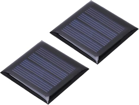 Solar Cells, Small Solar Panels Mini Solar Panels Mini Solar Cells DIY Electric Toy Materials 2pcs 2V 210mA Micro Photovoltaic Charger Micro Panels 40x40mm/1.6x1.6in