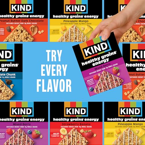 KIND Healthy Grains Energy Bars, Mixed Berry, Gluten Free, Healthy Snacks, 19g Whole Grains, 5 Count - image 4