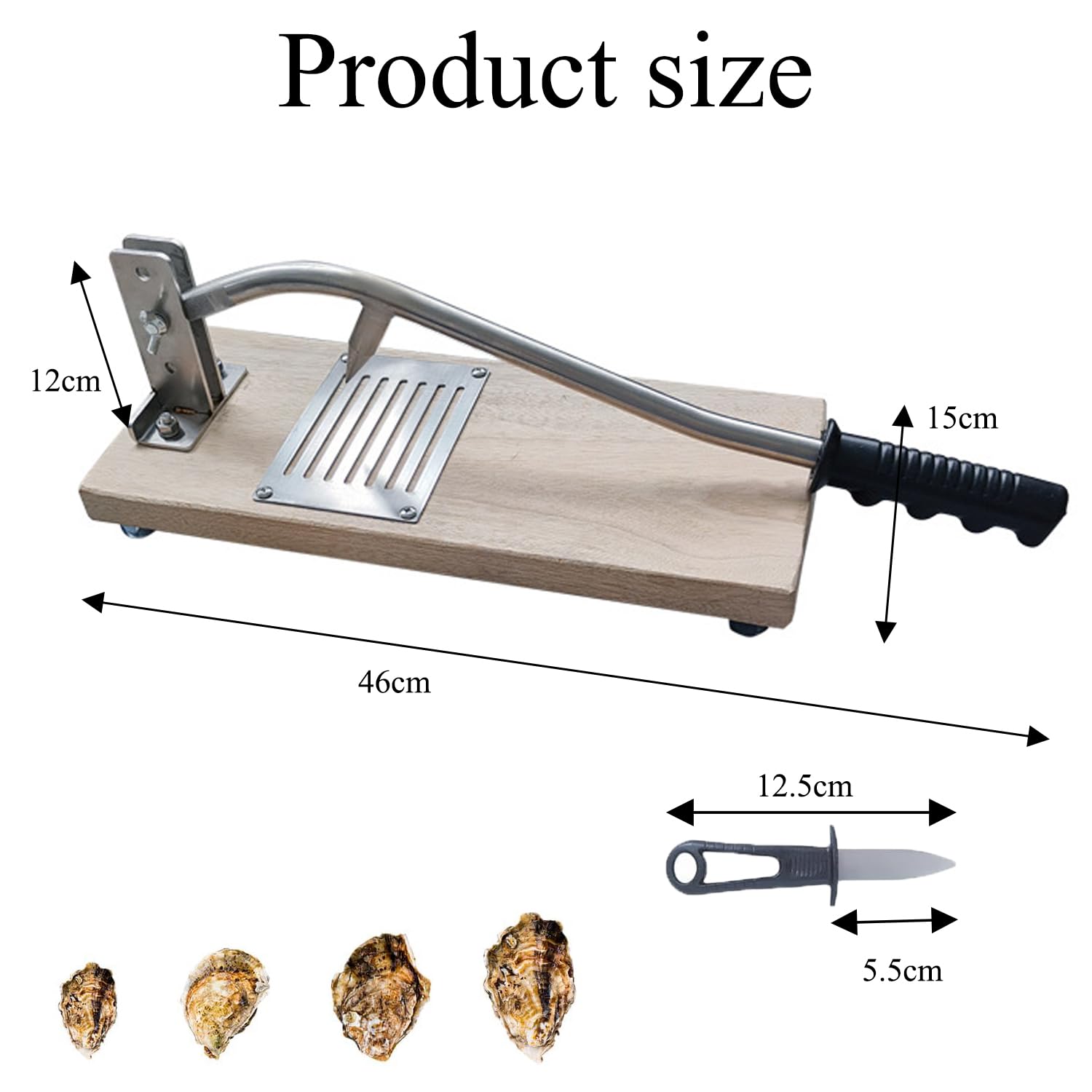 Coltelli Ostriche,Coltello per Ostriche in Acciaio Inox Regolabile,Kit Apri Ostriche Professionale,per Ristoranti e Case, Strumenti per Il Pesce