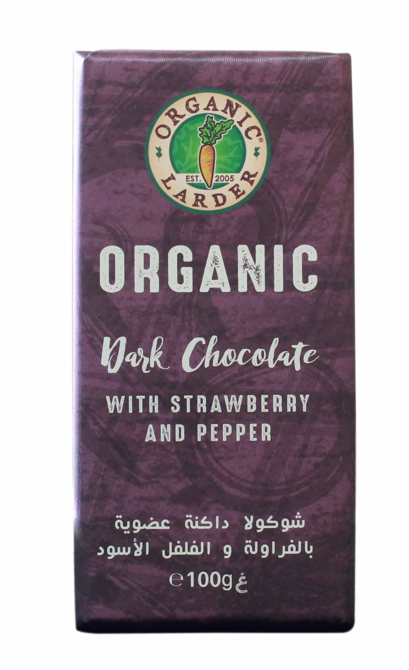 Dark Chocolate With Strawberry And Pepper
