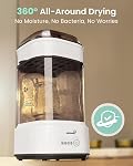 Stériliseur et sécheur de bouteille, Stérillisateur compact de bouteille pour bébé, Stérilisateur de bouteille de vapeur électrique pour les bouteilles de bébé, sucettes, pièces de pompe