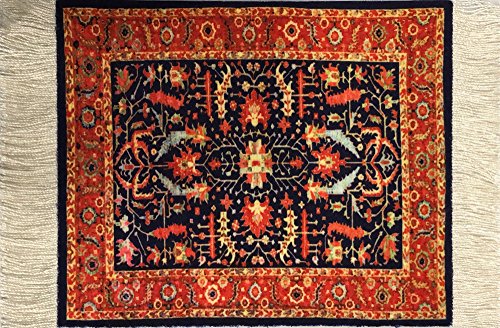 Set Of 4 Rug Table Coasters – Persian Design Fabric Carpet Drink Mats (Mix-4-5-7-8) #TOP3