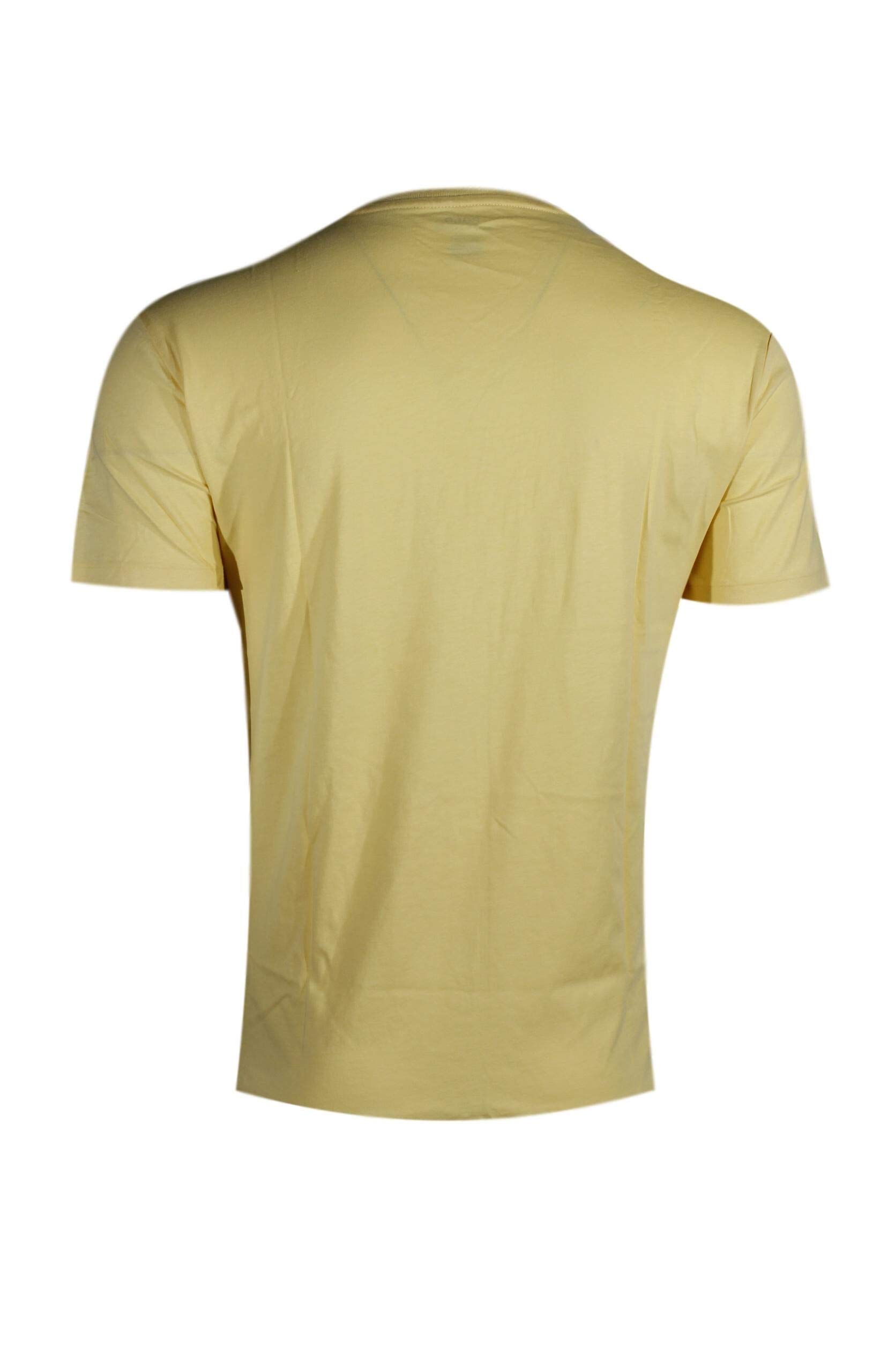 Polo Ralph Lauren - Maglietta Classica da Uomo con Scollo a V - Giallo - XL