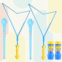 Vista 10 de Uncle Bubble Espada gigante de burbujas de 19 pulgadas con funda – Fórmula profesional brillante para burbujas de larga duración – Juguetes