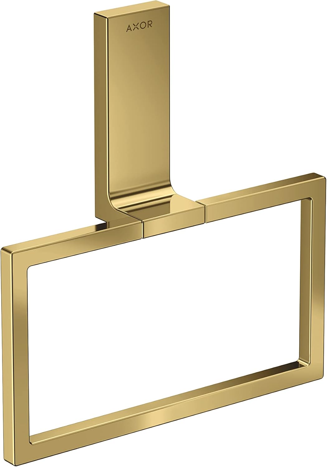 AXOR Universal Rectangular Towel Ring in Polished Gold Optic, 42623990