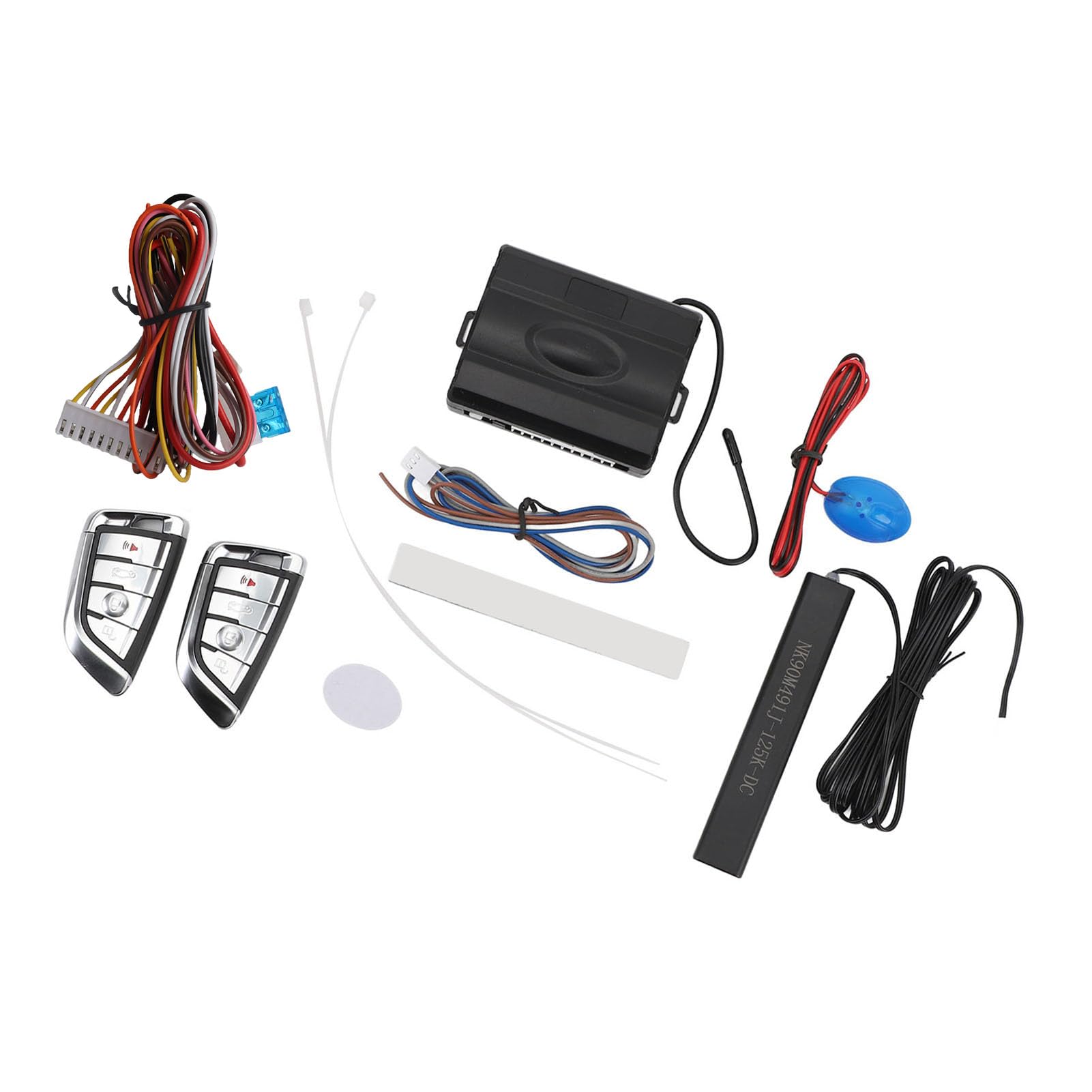CHICIRIS di Accesso Senza Chiave PKE 12V DC, Antifurto Auto ABS con Allarme