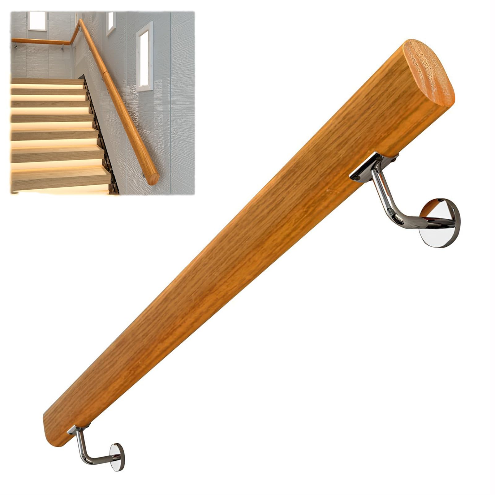 Klettergerüst aus Holz mit Metallgeländer – Indoor/Outdoor Rutsche mit Sicherheitsgriff für Kinder/Kleinkinder (80 cm) – und lustiges Spielgerät