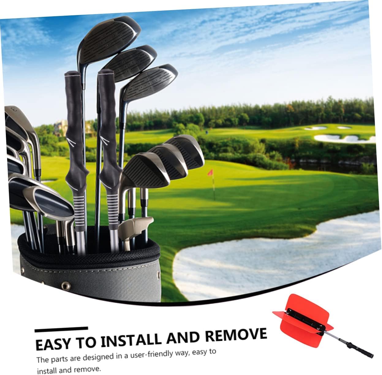 VICASKY 1pc Professional Swing Trainer Golf Training Aid Enhanced Wind Resistance for Strength and Control Material Easy to Install and Remove Suitable for All Skill Levels