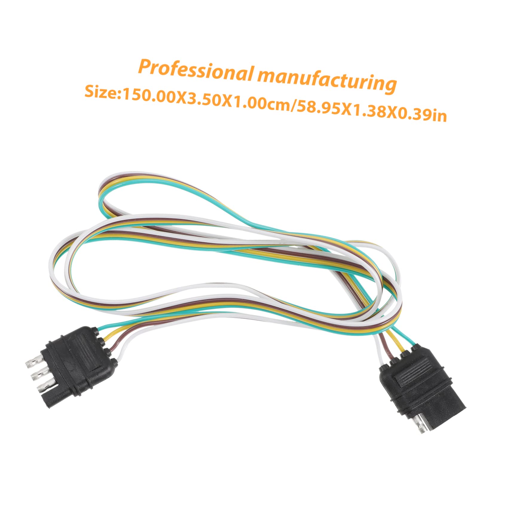 SOLUSTRE 4 Pin Trailer Connector Kit 4 Wire Harness Heavy Duty Trailer Light Plug Wire