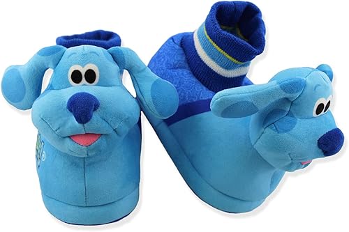 Nickelodeon Blue's Clues & You - Pantuflas de felpa 3D para niños pequeños