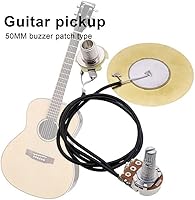 Vista 7 de 4PACKS 50MM Pastilla de guitarra Transductor piezoeléctrico amplificador precableado con salida de 0.250 in