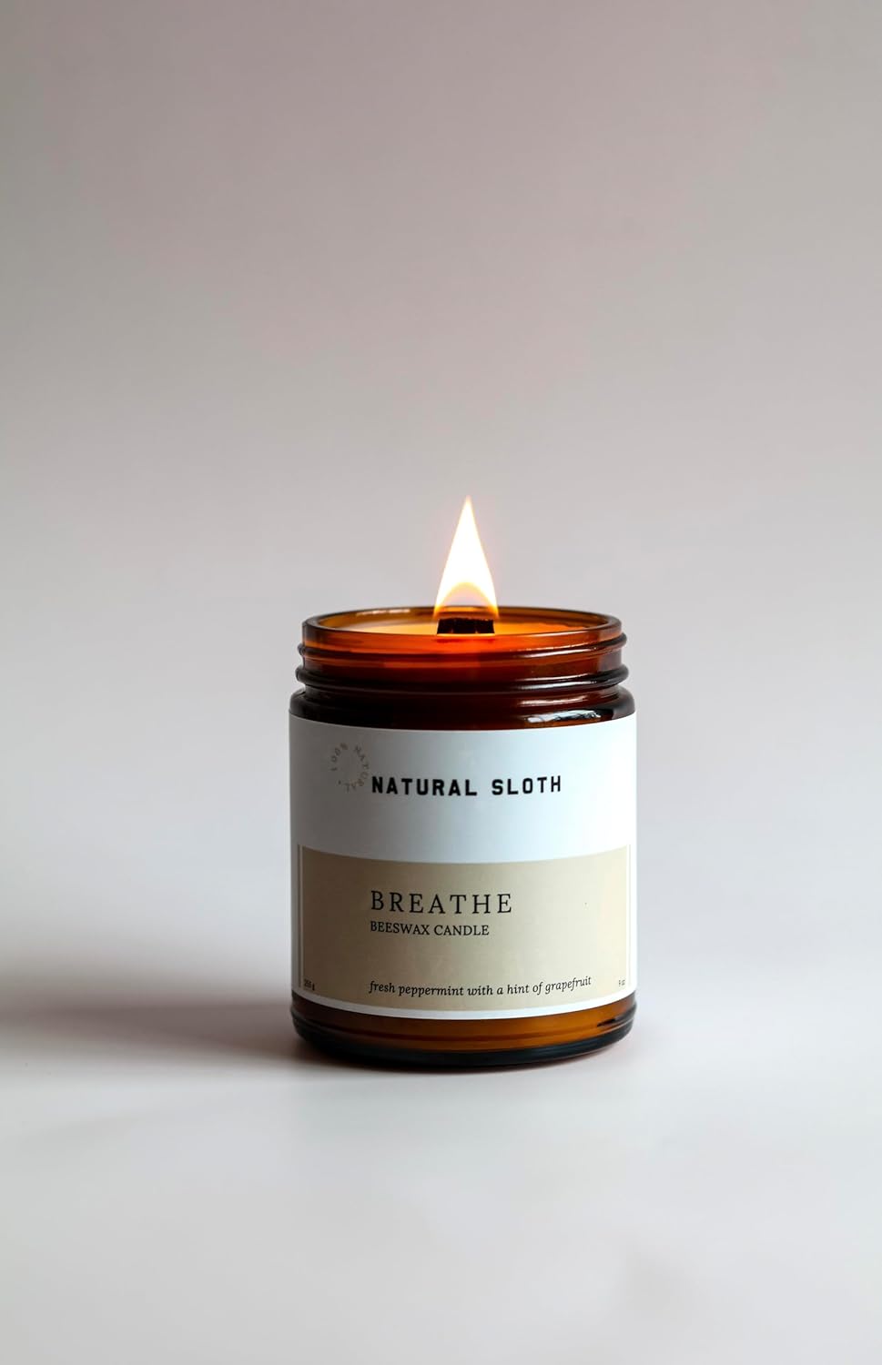 Lavender Lemonade Beeswax Candle – 9 oz, Pure Essential Oils, Non-Toxic, Made Safe® Certified, Wooden Wick, Clean Burning.