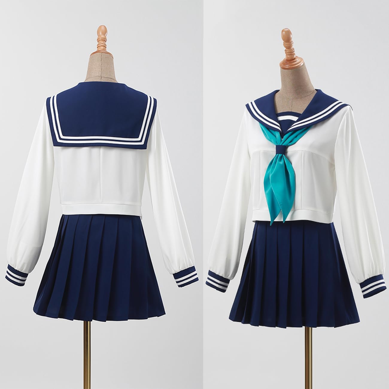Amazon.co.jp: [HAOJEE]鹿乃子のこ/虎視虎子コスプレ衣装 セーラー服