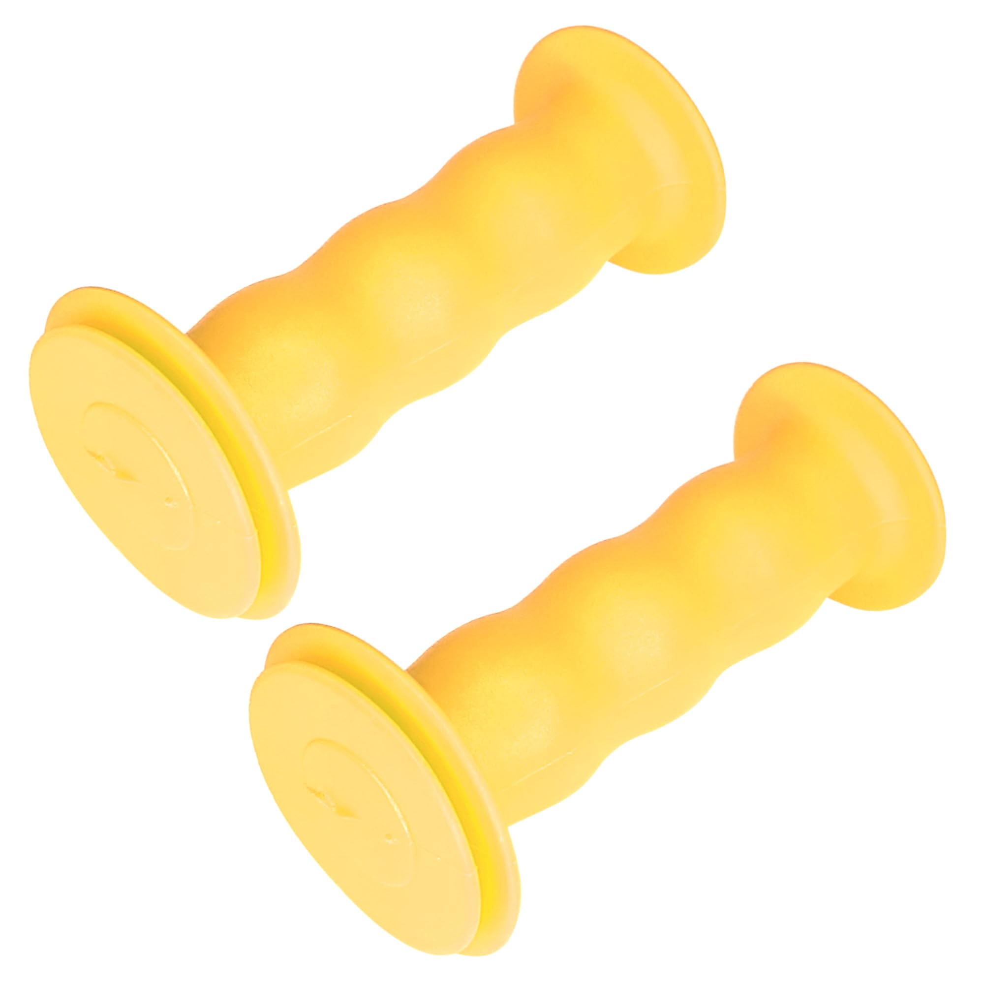 cyclingcolors Fahrradgriffe kinderfahrrad lenkergriffe mit sicherheits 19mm länge 85mm Griffe Gummi Grips griffgummi Dreirad Roller Paar, Gelb Sport & Freizeit
