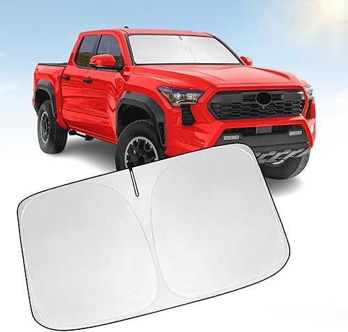 Miniatura 22 de Parasol para parabrisas compatible con Ford Bronco 2026 2025 2024 2023 2022 2021, protector de visera plegable que bloquea los rayos UV, parasol