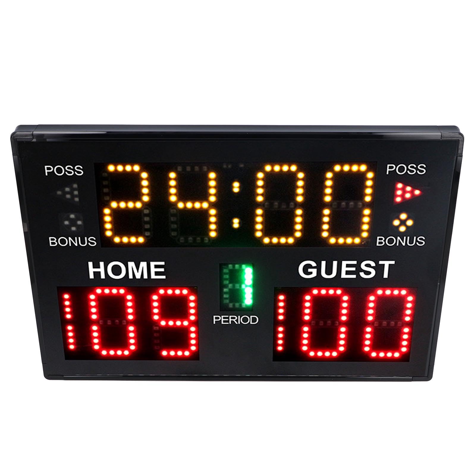 Tabellone Segnapunti Elettronico a LED a 11 Cifre con modalità Multiple per Allenamento, Basket, Wrestling, Pallavolo, Uso Interno