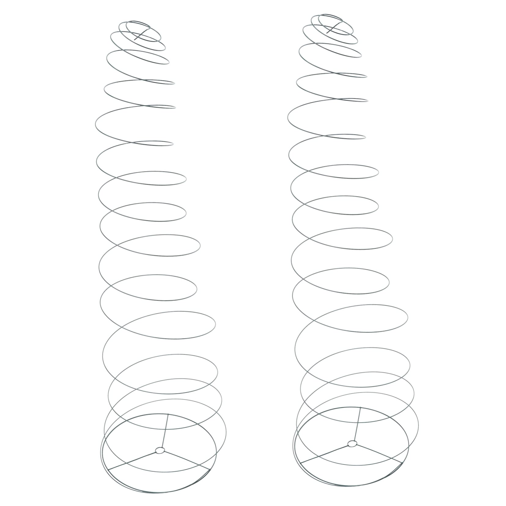 TOYANDONA Lot de 2 Tuteurs à Plantes en Spirale en Acier Inoxydable, Support Végétal Réutilisable et Robuste pour Jardin, pour Tomates et Vignes