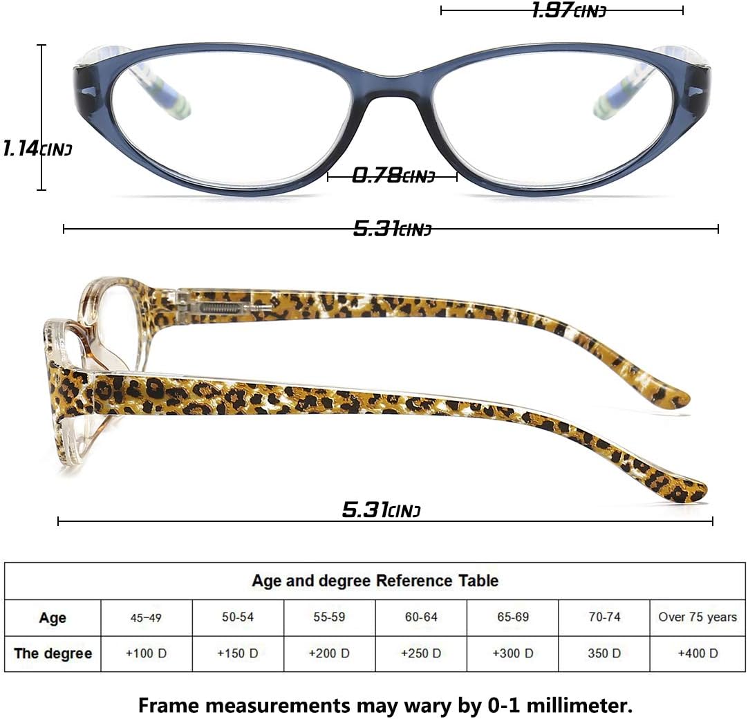 Cat Eye Reading Glasses Womens Blue Light Blocking,2 Pack Ladies Computer Readers +1.0, Blue Screen Magnification Eyeglasses