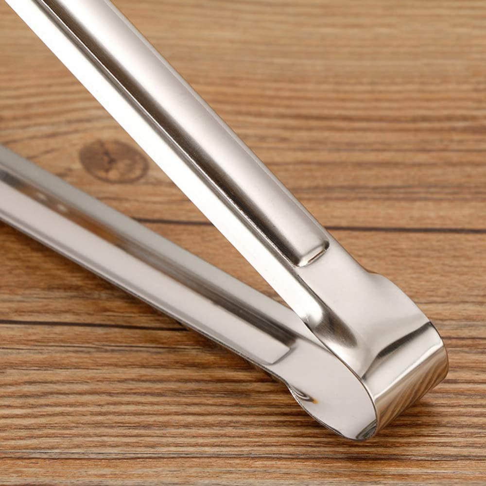 Pinze in acciaio inox, per barbecue, insalata, bistecca, antiscivolo, utensili da cucina per buffet