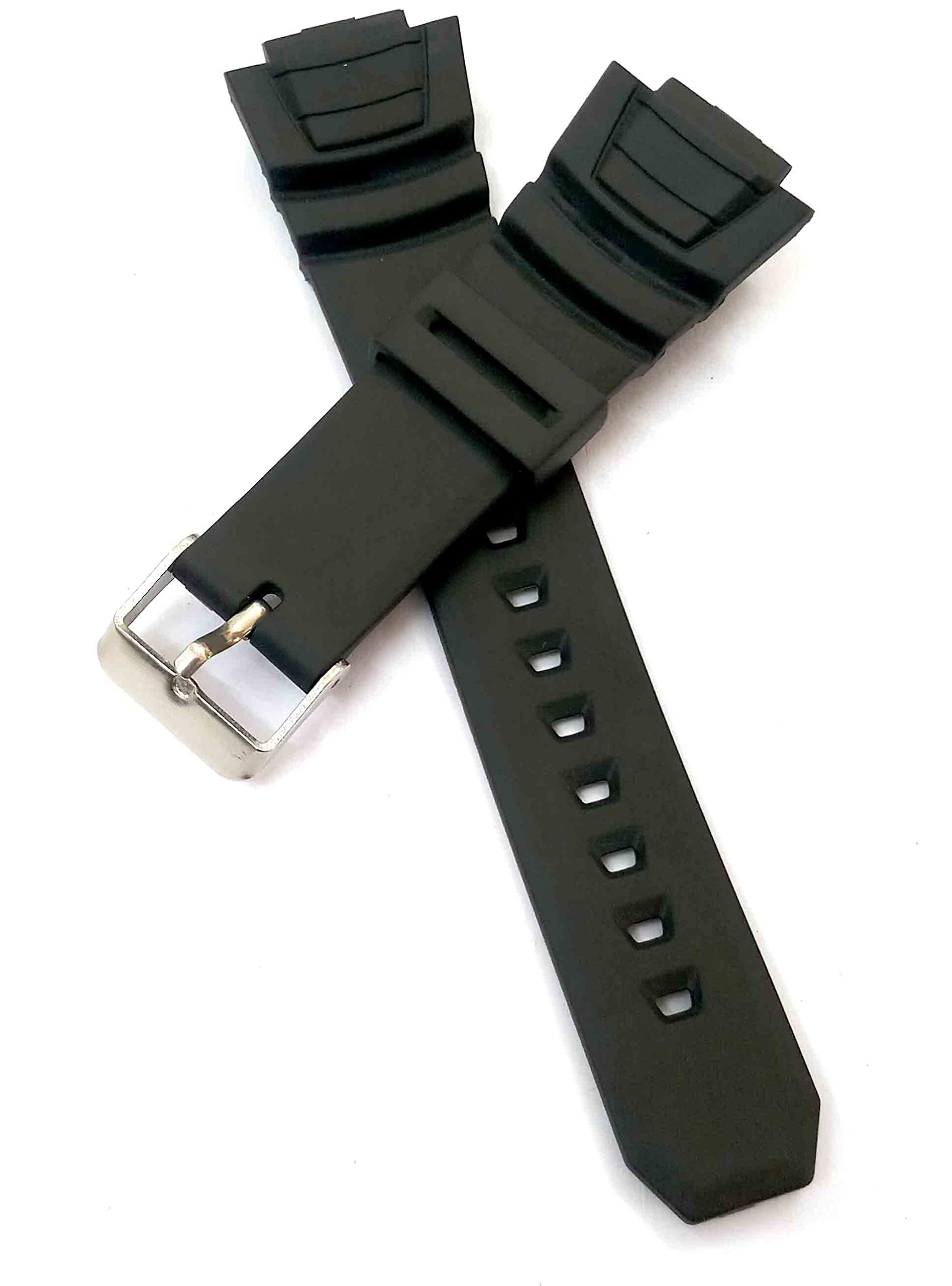 g24 Compatible Replacement Watch Band Strap Fits GShock Black Rubber Watch Band for AE2000 AE2000W AE-2000W AW-2100W AW2100 AW2100W WV-200 WV200