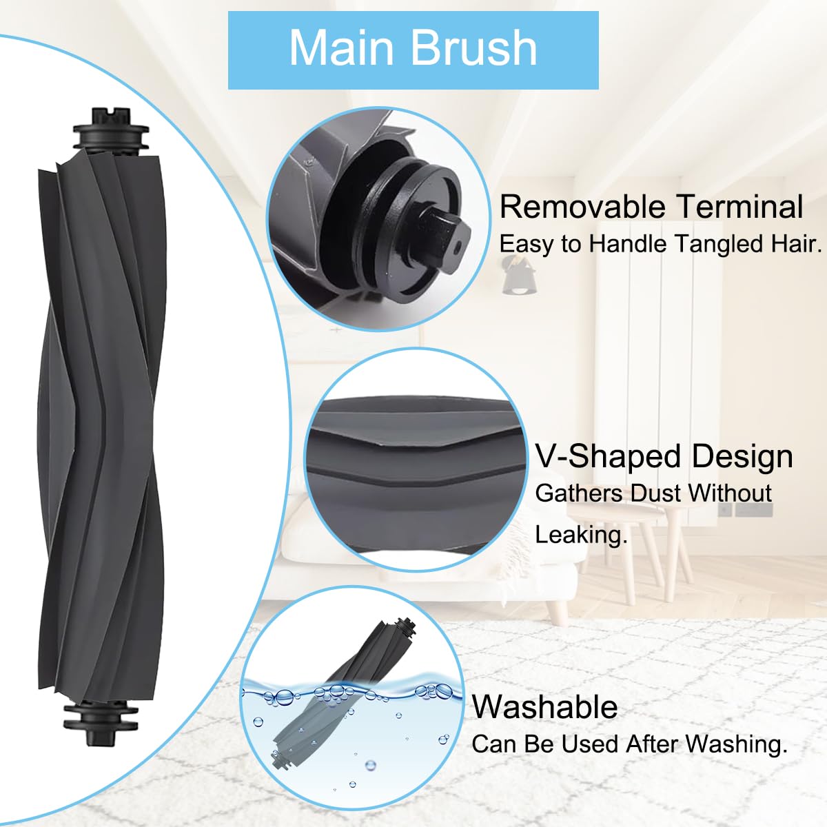 Kit Accessori Ricambio Per Dreame X40 Ultra / Mova P50 Ultra: Spazzola, Filtri, Sacchi Polvere E Panni