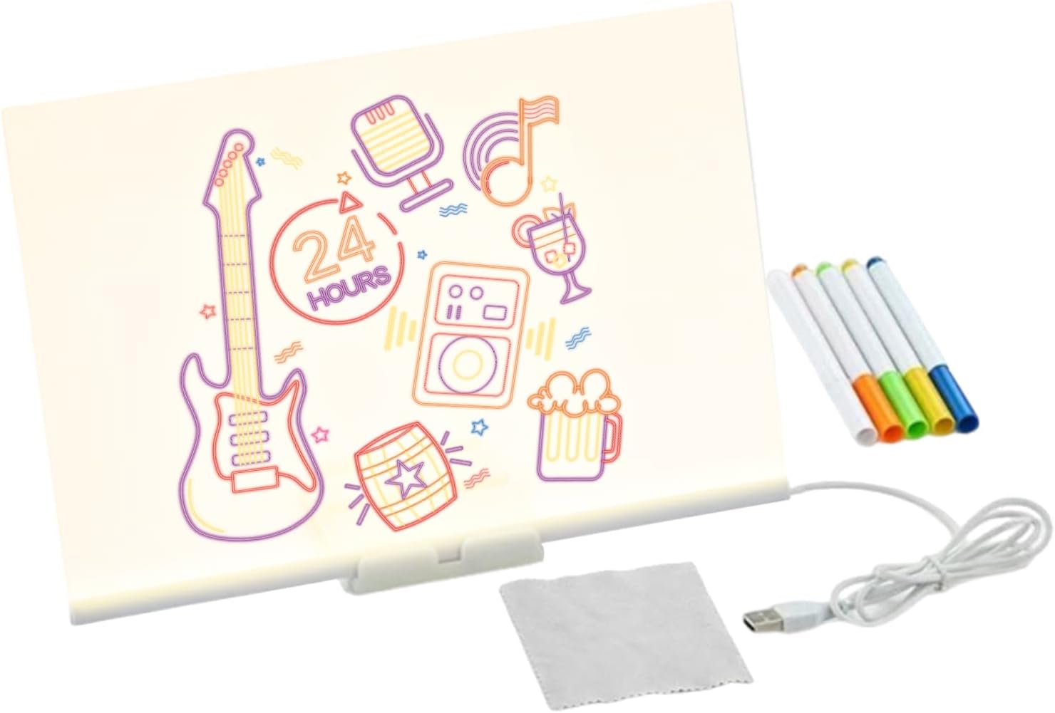 LED Drawing Board For Kids – Acrylic Light Panel | Kids LED Drawing Lamp | Drawings Board For Creative Sketching, Tracing Practice, Art Learning, Educational Activities, Home Study, Classroom Projects