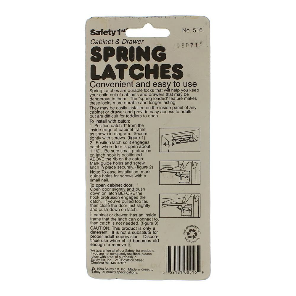 Recalled Item - Spring Latches 3-Pack