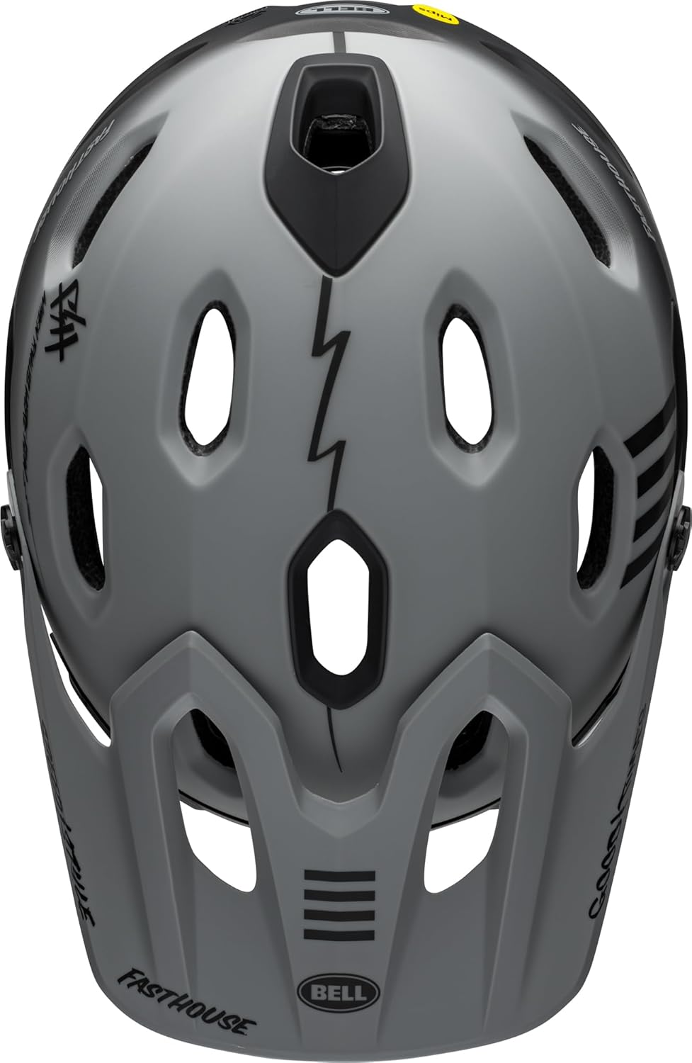 Bell Bike Super Dh Spherical Bicycle Helmets Fasthouse Taco Tuesday Matte/Gray/Black Large