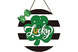 St. Patrick's Day Wood Round Door Sign