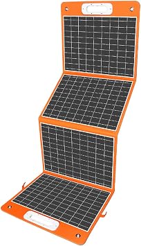 100W Foldable Solar Panel, Flashfish Solar Charger with DC 18V, Type-c 65W, QC3.0 18W Port for Camping, Fishing, RV Road Trip