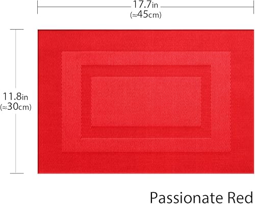 Miniatura 276 de PIGCHCY Juego de 6 manteles individuales beige de vinilo PVC duraderos para mesa de comedor, manteles individuales resistentes al calor, Beige -