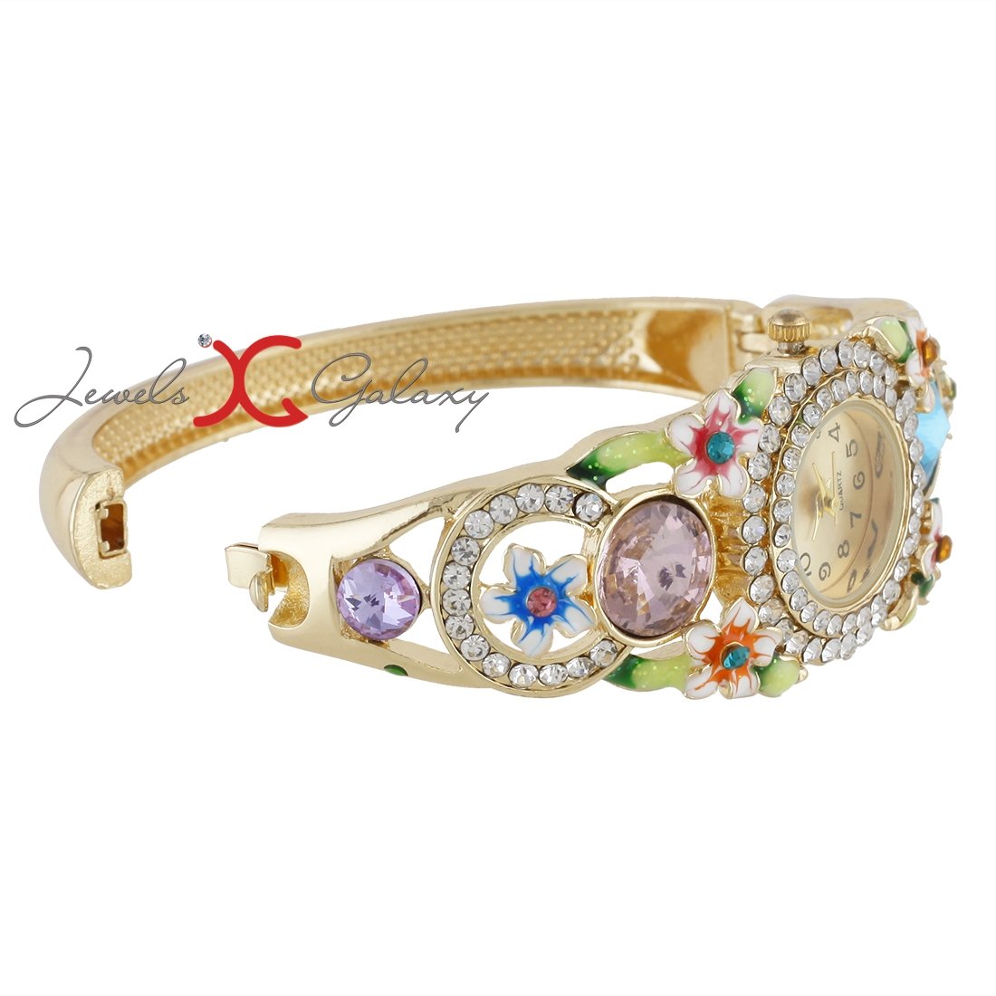 AD Luxuria Floral Multicolor Charm Bracelet