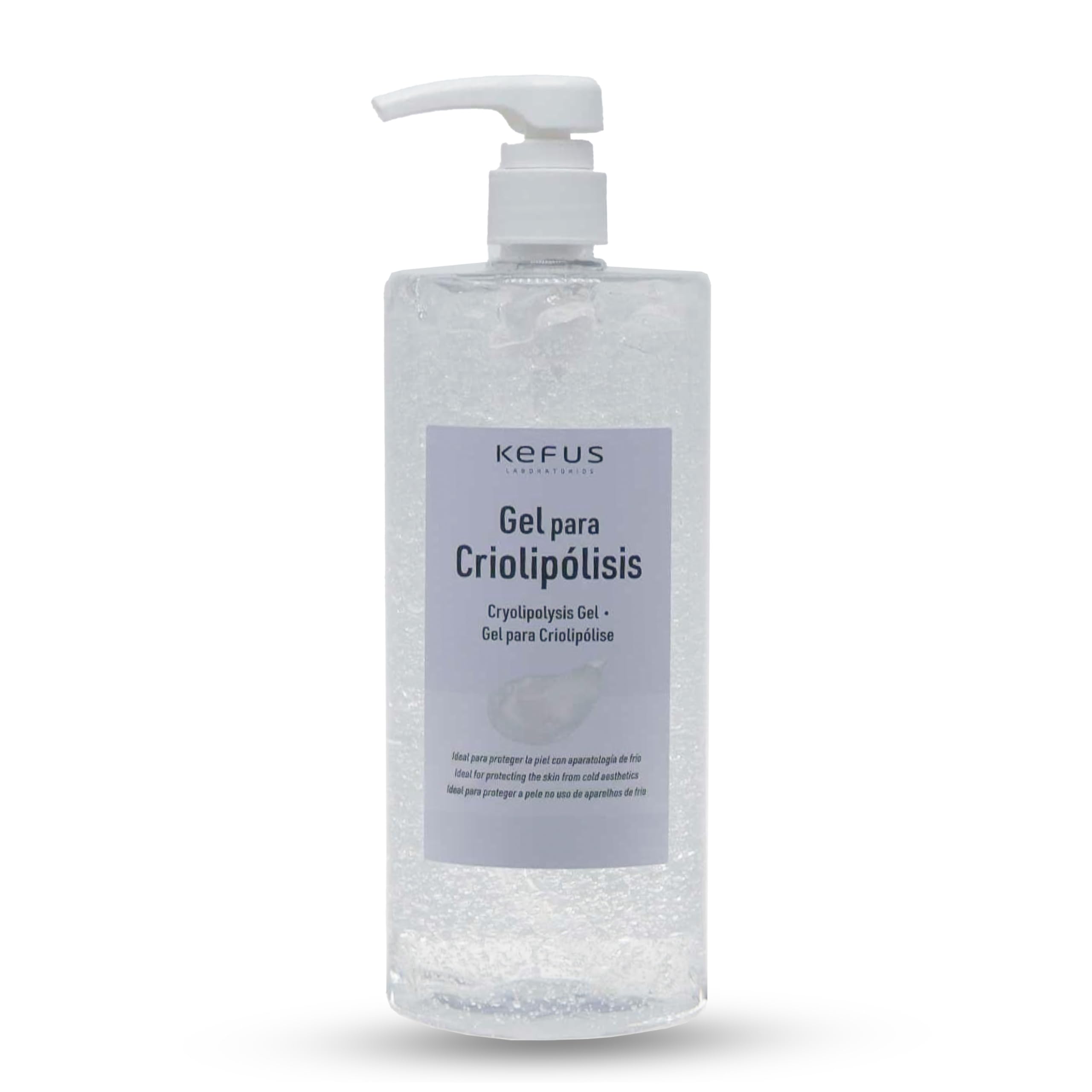 Gel de Cryolipolyse Kefus 1L | Gel pour Appareils et Traitements par le Froid | Hydratant et Protecteur Cutané | Usage Professionnel Esthétique