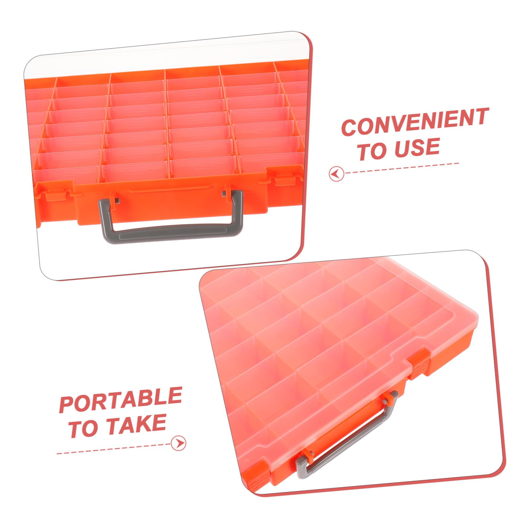 OSALADI Scatola Portaoggetti Trasparente con Scomparti Custodia per USB e Attrezzi da Pesca Organizer per Piccoli Oggetti e Accessori Informatici