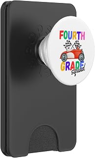 4th Grade Squad Fourth Teacher Student Team Funny Race Car PopSockets PopWallet for MagSafe