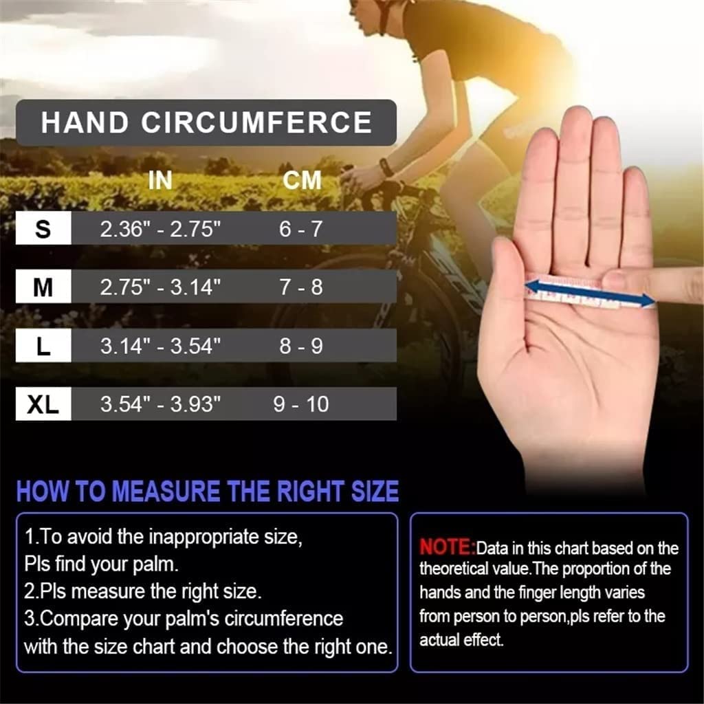 Guanti da ciclismo Guanti da bici Guanti in bicicletta for uomo Donne con cuscinetto ammortizzatore, vestibilità flessibile e confortevole, peso leggero, guanti da mountain bibita traspirante