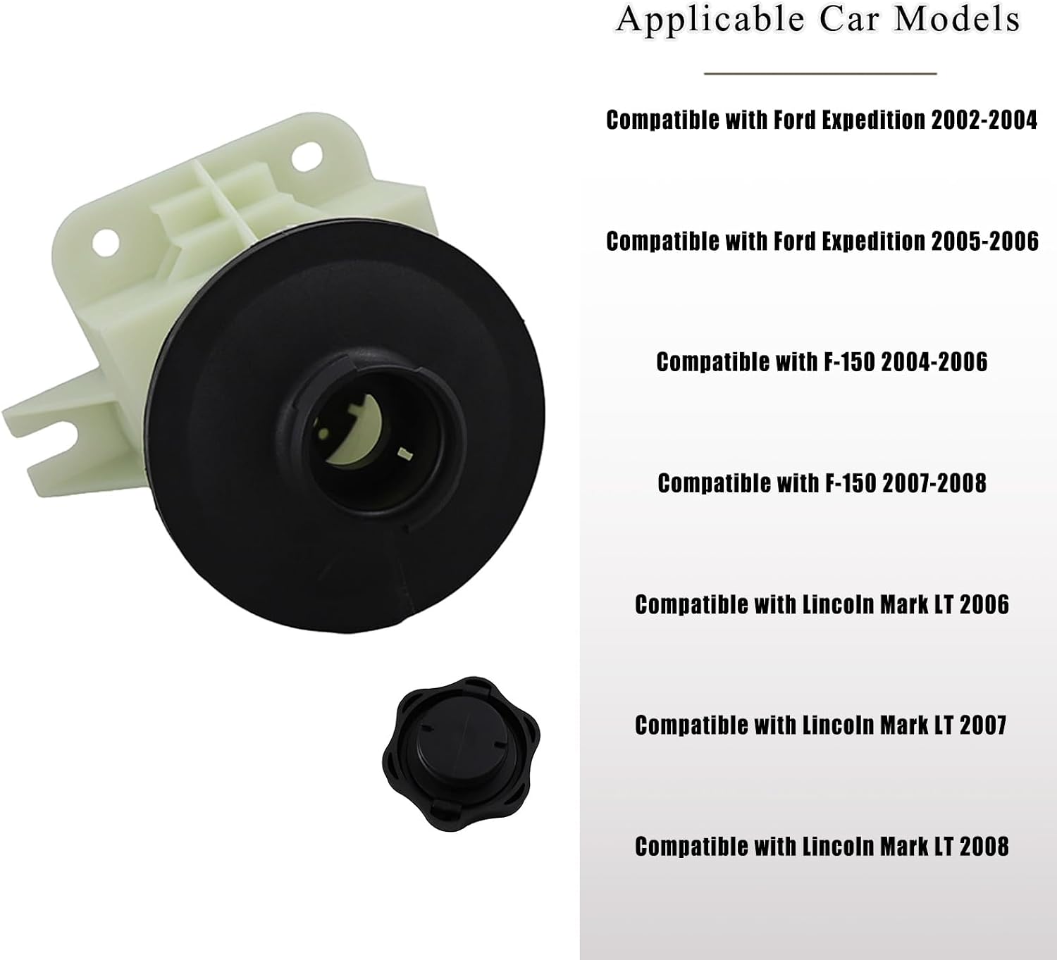 Power Steering Reservoir Tank 3R-903 5L3Z3A697AA, For Ford F-150 2004-2008, For Expedition 2002-2006, For Lincoln 2006-2008