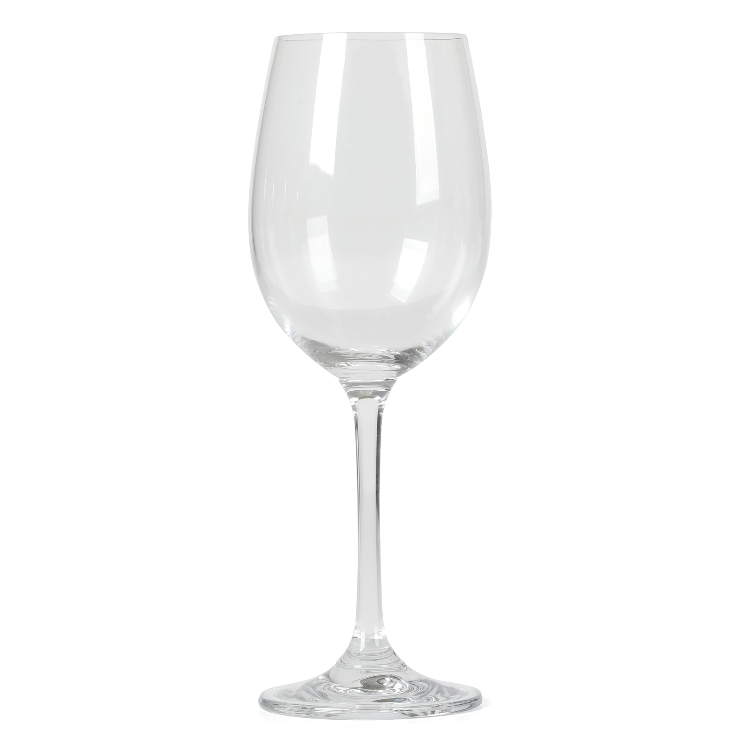 Martha Stewart Vivica - Juego de 4 copas de vino blanco, 14 onzas, elegantes copas de vino con tallo para entretenimiento, cristalería transparente duradera para comedor, fiestas o uso diario