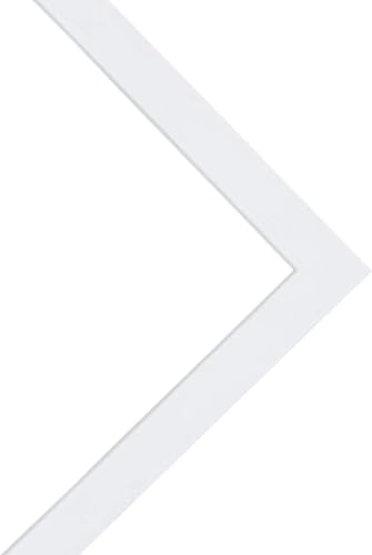 Miniatura 6 de Marco de madera blanca con alfombrilla negra, sin ácidos, ideal para un marco firmado de Playbill hecho para mostrar dos marcos de Broadway