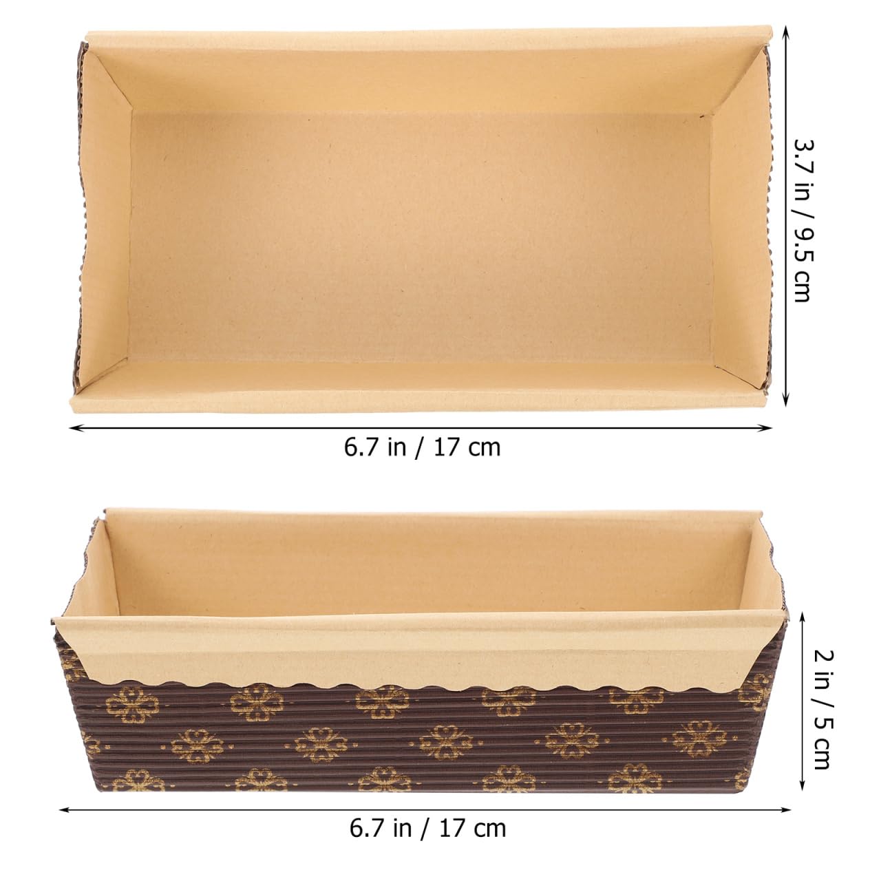 Uonlytech 25 pièces Moules Cake Jetables Papier Kraft Épais Résistant Haute Température pour Pâtisserie Cuisson Gâteau Barquettes Four Multifonctionnelles Maison