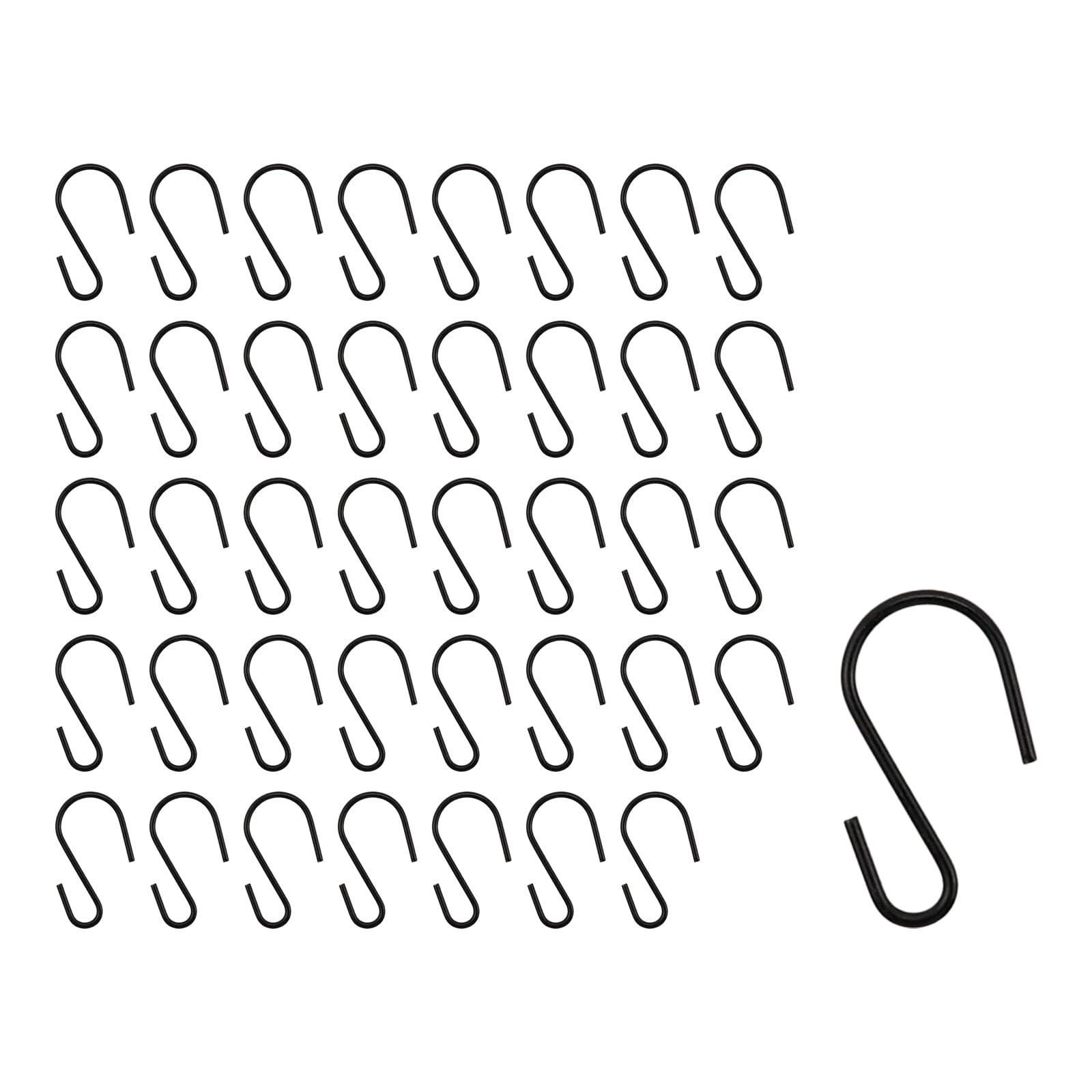 T Tulead Mini Hanging Hooks Iron Hooks Hanger 26×15mm/1"×0.6" Mini S Hooks Pack of 40 for Hanging Pot,Plants,Jewelry