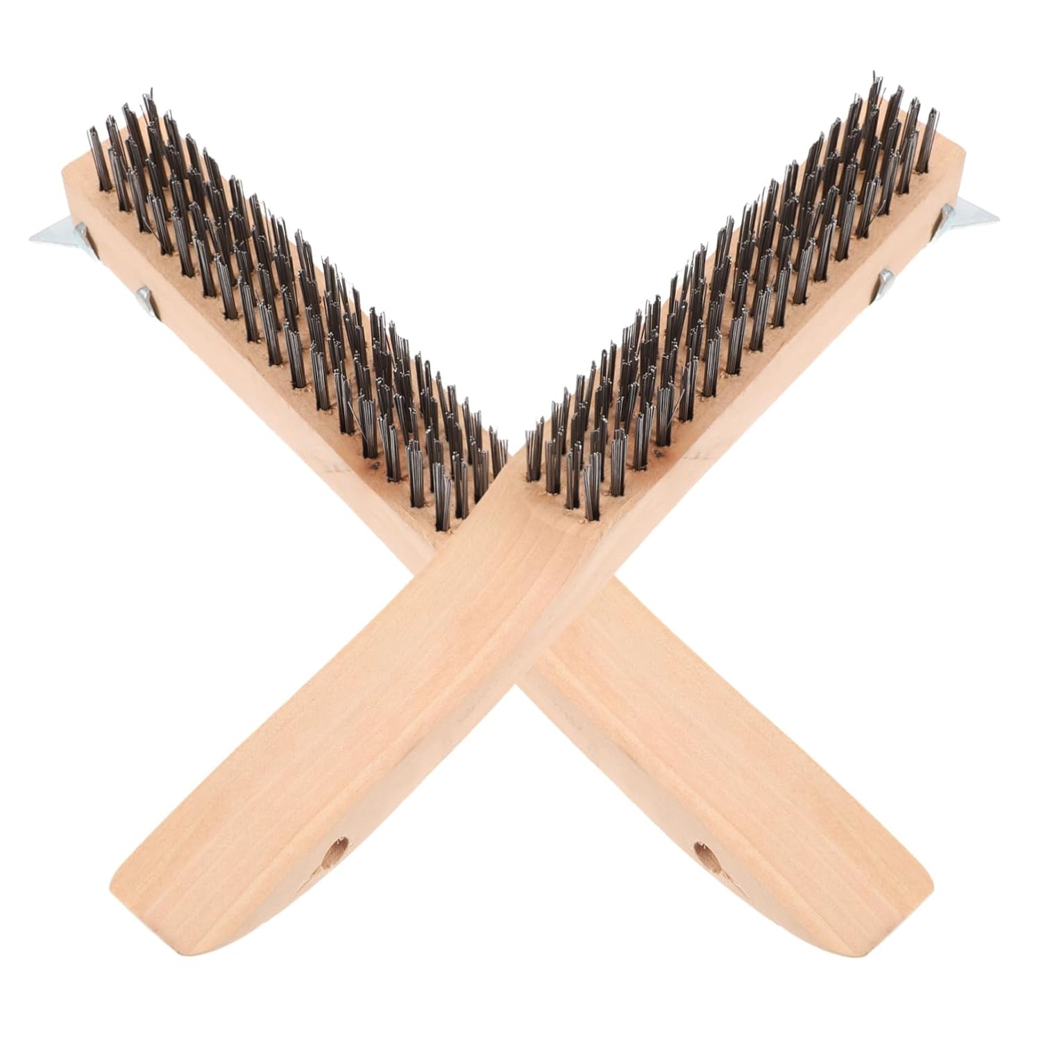 Alipis 8pcs Wire Brush with Handle and Scraper for Rust Removal Cleaning Brush for for Paint and Scale Removal