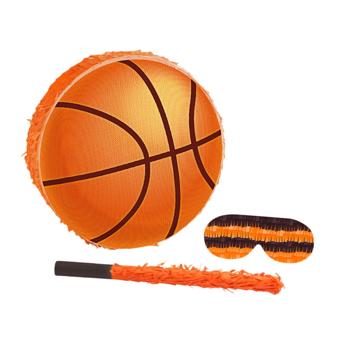 ERINGOGO Piñata Koszykarska z Wytrzymałej Tektury Kolorowa Dekoracja Sportowa Urodziny z Otworem Do Napełniania Zawieszana Przyjęcia Tematyczne dla Chłopiec Dziewczynka