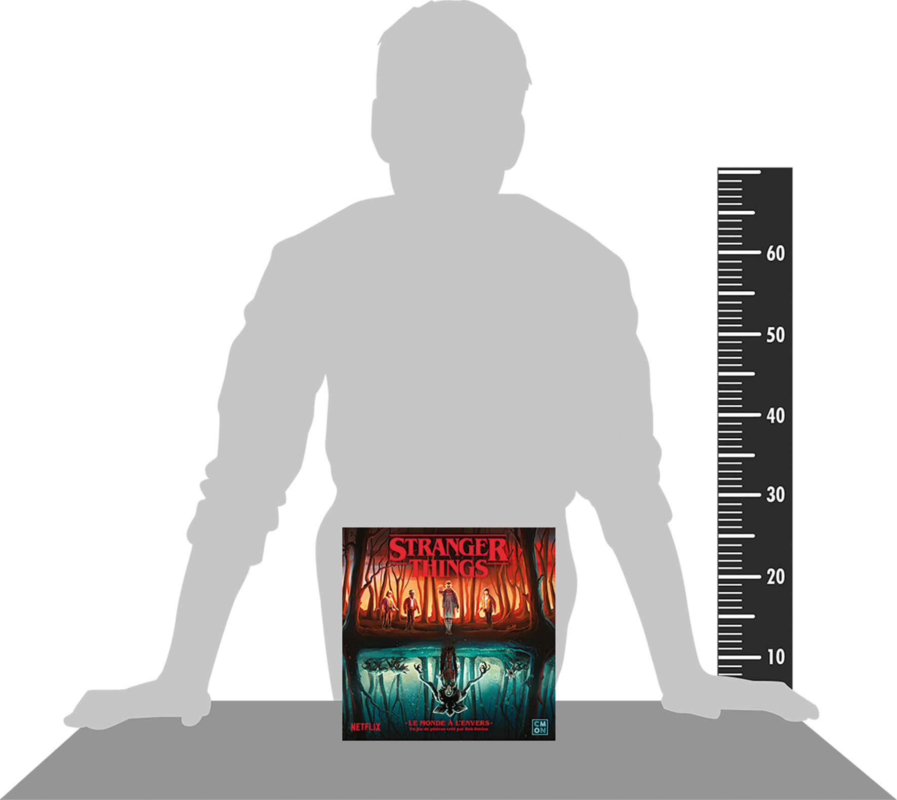 Asmodee Cmon Stranger Things : Le Monde à l’Envers - Jeux de société - Jeux de Plateau - Jeux de Figurines - Jeux coopératif à partir de 12 Ans - 2 à 4 Joueurs - Version française