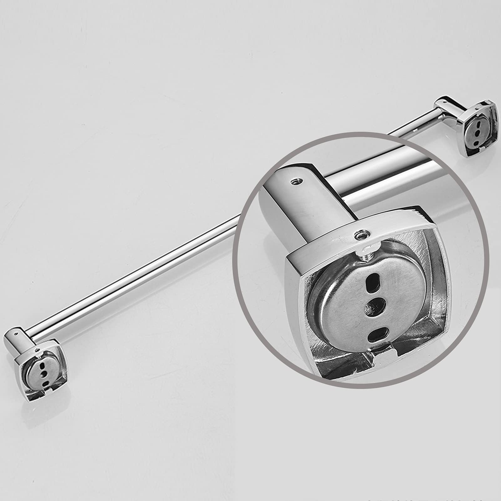 Einzelne Handtuchbarschiene, Wandmontierte Kupfertuchstange für Badezimmer-Hardware und Küche - Runder Eckdesign, 30 cm / 40 cm / 50 cm / 60cm (Size : 30cm)